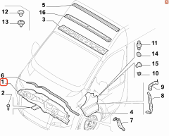 Fiat Ducato Ön Panel Sacı 53300062