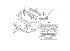 VOLVO S60 Sağ Arka Tampon Braketi 31323838