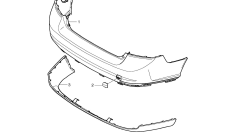 VOLVO 31353430 XC90 Arka Tampon Alt Parça Spoiler 32345462