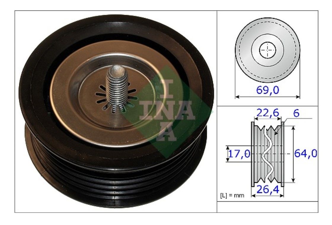 INA 532067110 VİTO V Kayışı Gergi Rulmanı A6512000670