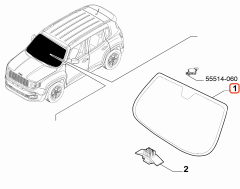 Jeep Renegade Ön Cam 2018> RICAMBI 52098793 / 52229731 / 52247929