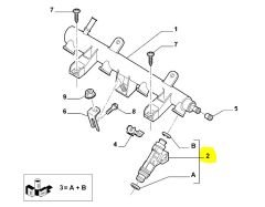 Fiat Fiorino Enjektör 9684827280