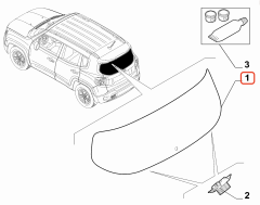 Jeep Renegade Arka Cam 2014> 52102167 / 51953873