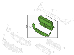 VOLVO S60 Radyatör Ön Destek Hava Kanalı 31455483