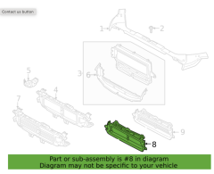 VOLVO S60 Radyatör Ön Destek Hava Kanalı 32219018