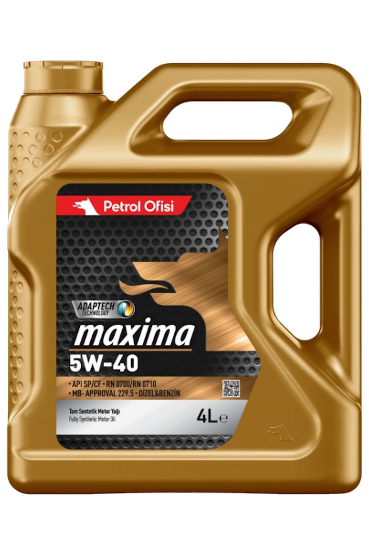 Petrol Ofisi Maxima 5W40 Motor Yağı 4 Lt. 400001316