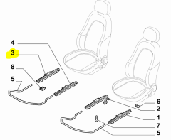 DOBLO SOL KOLTUK RAYI 98847145