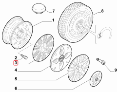 Doblo Jant Kapağı ( 14'' ) OPAR 51811409
