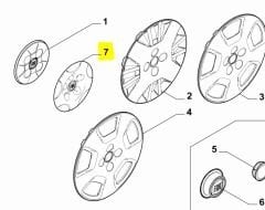 OPAR 51894540 Fiat DOBLO Jant Kapağı ( 15'' )