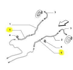 Fiat Arka Fren Hortumu OPAR 55701046