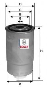BOSCH 1457434314 Yakıt Filtresi 	46797378