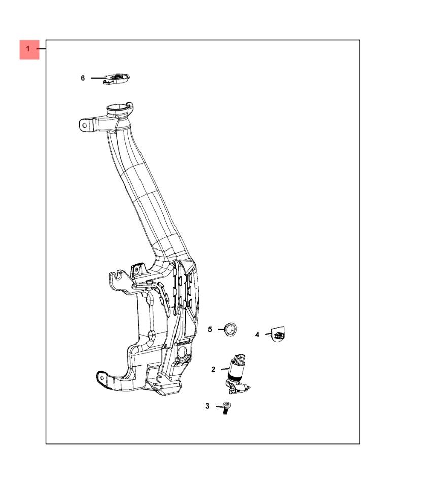 MOPAR K55079365AF Grand Cherokee Silecek Su Deposu
