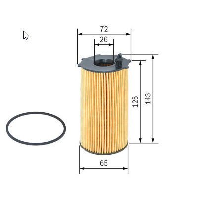 JEEP 2.8 CRD YAĞ FİLTRESİ  F026407207
