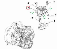 JEEP FIAT 1,3 Mjt 1,5 Hibrit 500X Egea Compass Sağ Motor Takozu 52162418