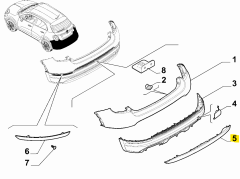 FIAT 500X Tampon Kaplaması 735629750