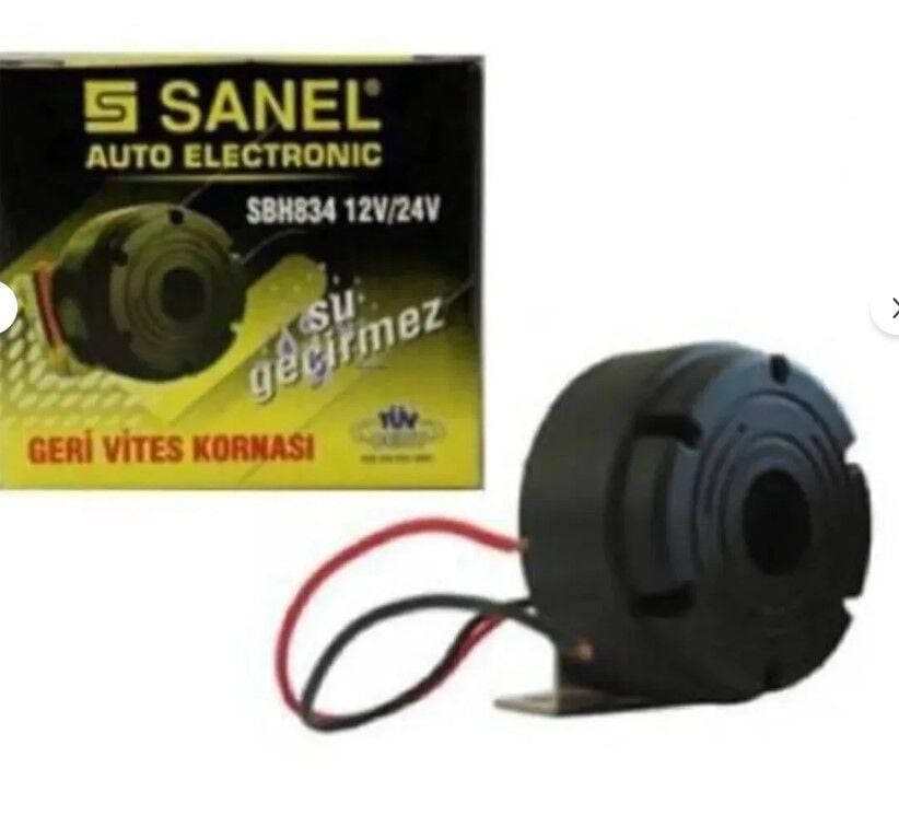 SANEL SBH834 SANEL 12V-24V GERİ VİTES KORNASI (SU GEÇİRMEZ) (-30 °C/+80 °C) (86-94 dB