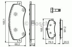 BOSCH 0986494302 Mercedes GLK 204 Ön Fren Balatası 	 A0074206620