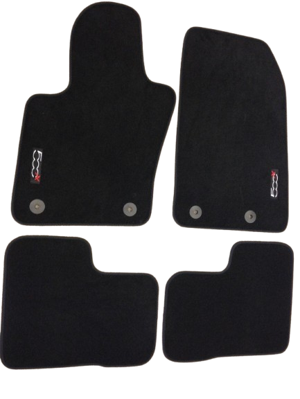 Fiat 500X Logolu Halı Paspas Takımı Siyah 4X4 55177490