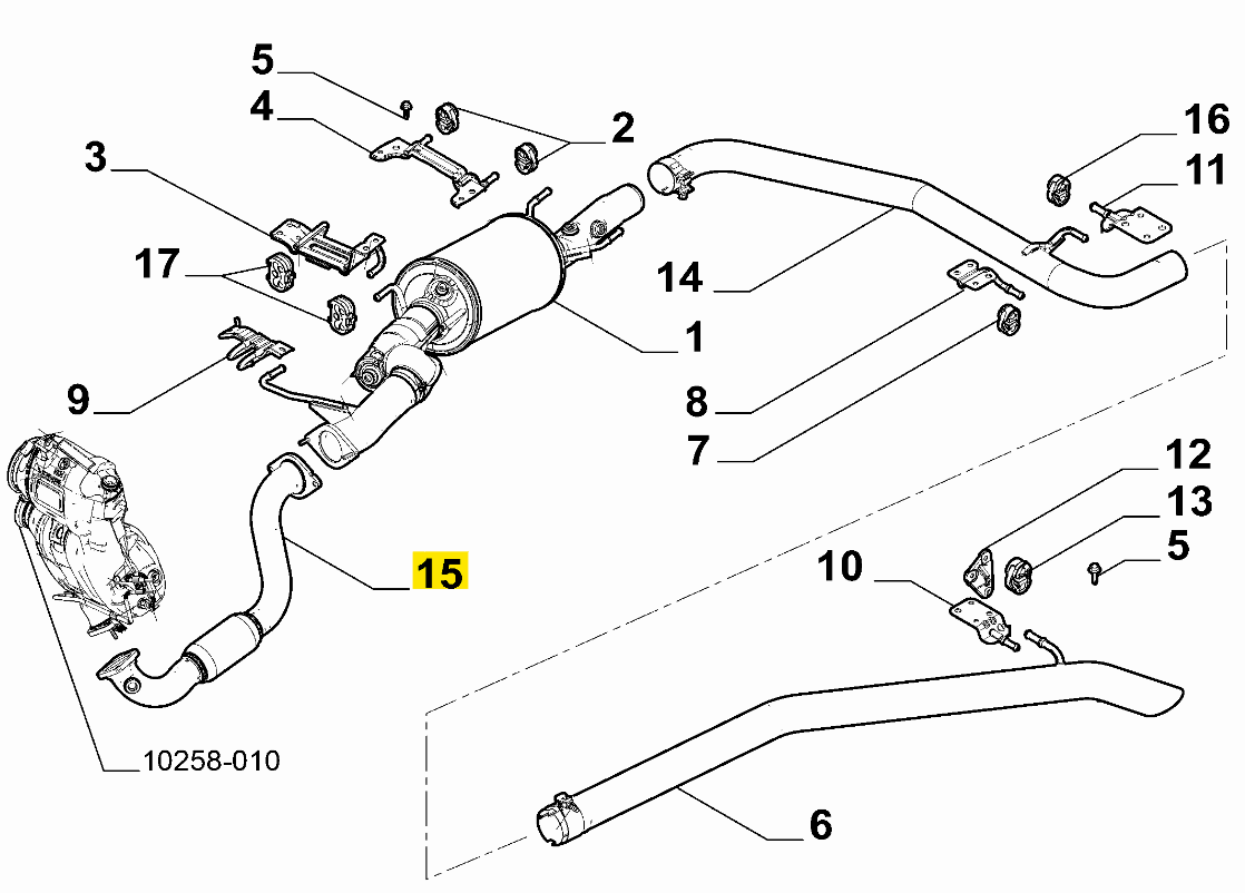 FIAT Ducato Egzoz Borusu 46857623