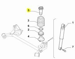 Fiat Fiorino Amortisor Arka Takoz 51804746