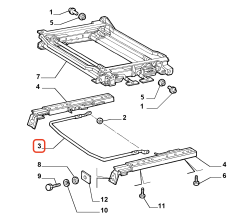 OPAR 47303940 Fiat Doblo Ön Koltuk Ayar Kolu