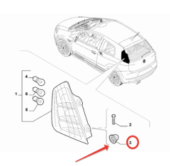 OPAR 51780668 Fiat 500 600 Mito Punto Fiorino Stop Alt Tapası