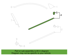 VOLVO V90 Sol Ön Cam Çıtası 31479569
