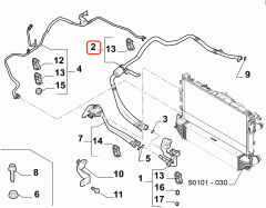 OPAR 52081777 Jeep Renegade Klima Borusu 52104366