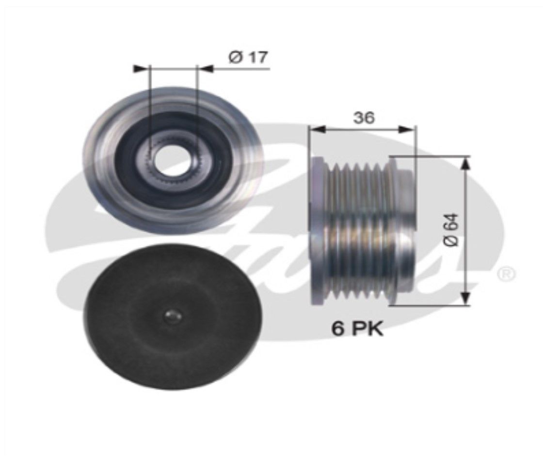 GATES  OAP7131 Transit/Custom Alternatör Kasnak BK2T 10300