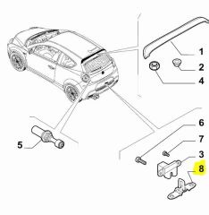 OPAR 51812149 Fiat 500 Bagaj Kilit Karşılığı