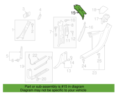 VOLVO XC60 Ön Sağ İç Üst Direk Kaplaması 31426888