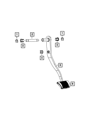 Fren Pedalı MOPAR K68359870AA