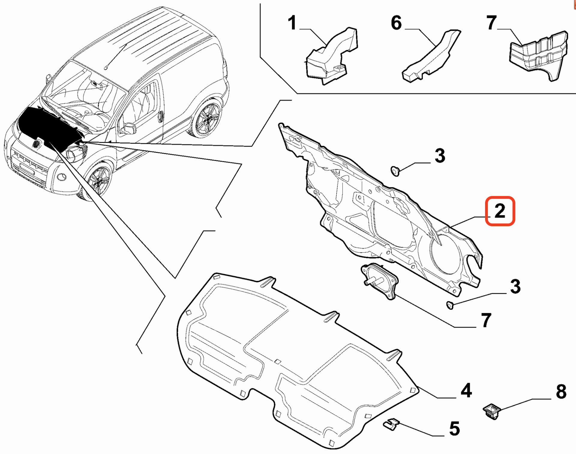 Fiat Fiorino Motor Boşluğu İzalatörü OPAR 52137416