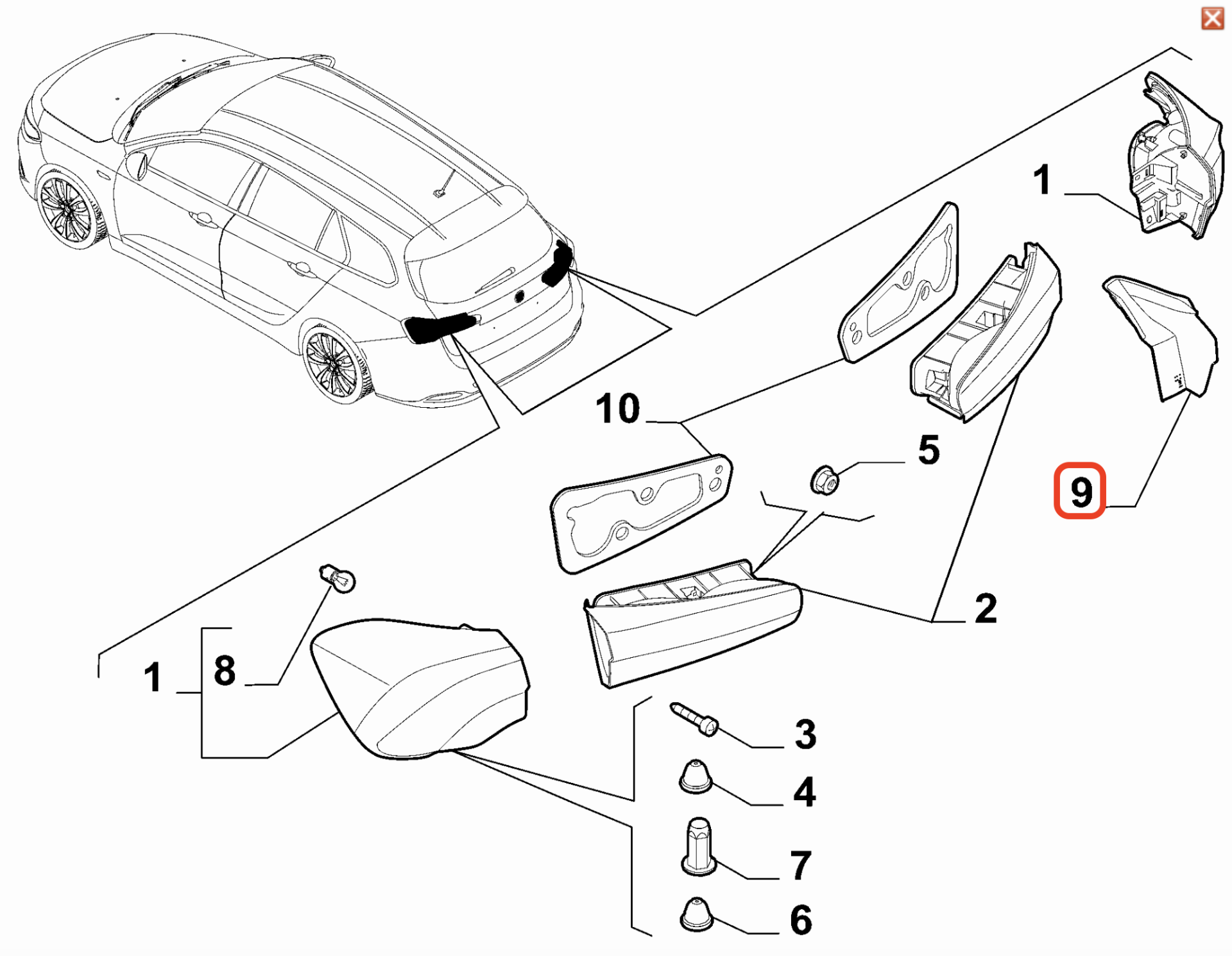 Fiat Egea Arka Sol Stop Muhafazası OPAR 52197453