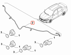 OPAR 52158616 Fiat Egea Ön Park Kablo Tesisatı