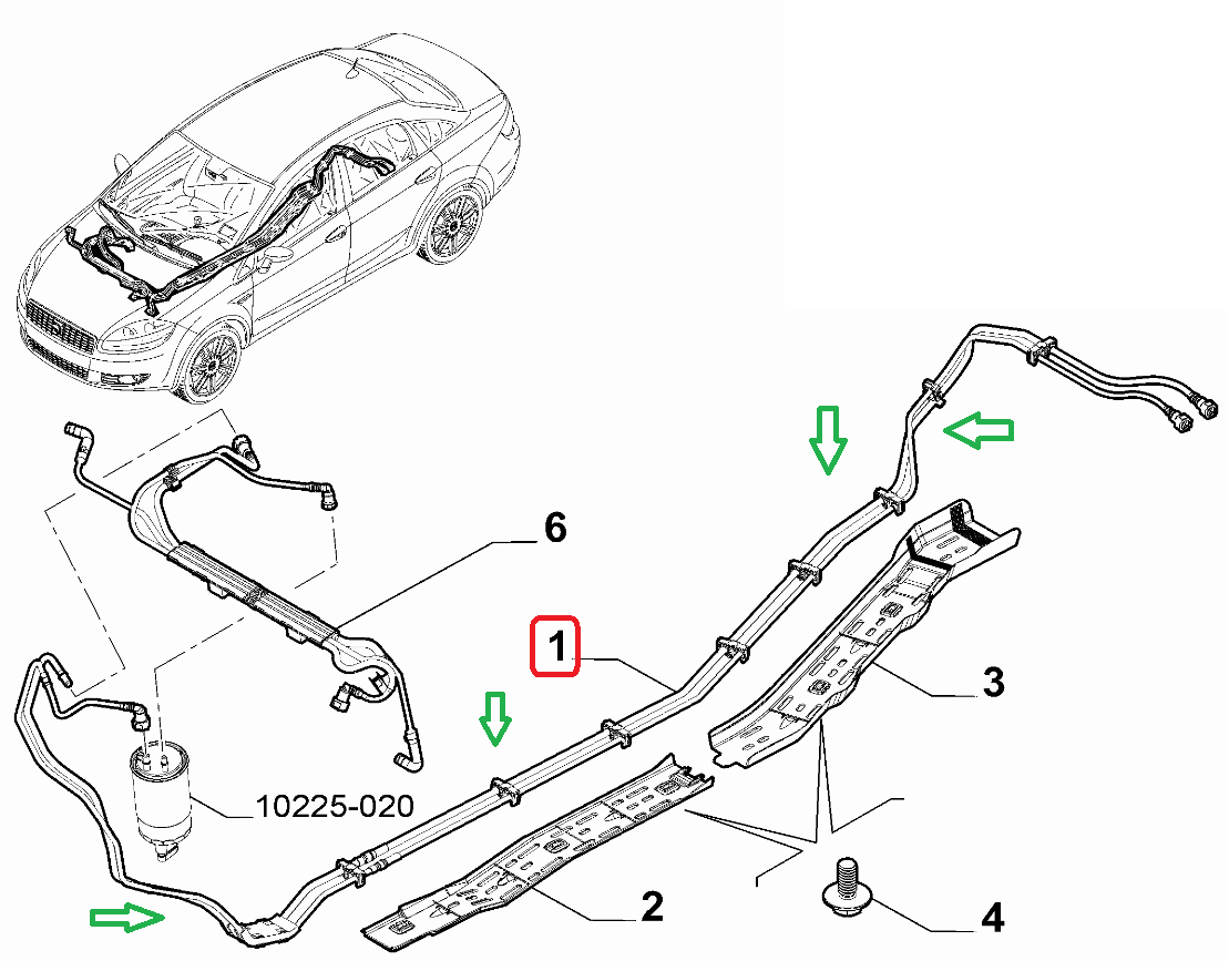 FIAT Linea Yakıt Depo Borusu 51902586