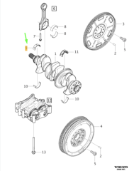 VOLVO XC60 Krank Mili Ana Üst Yatak 31401081