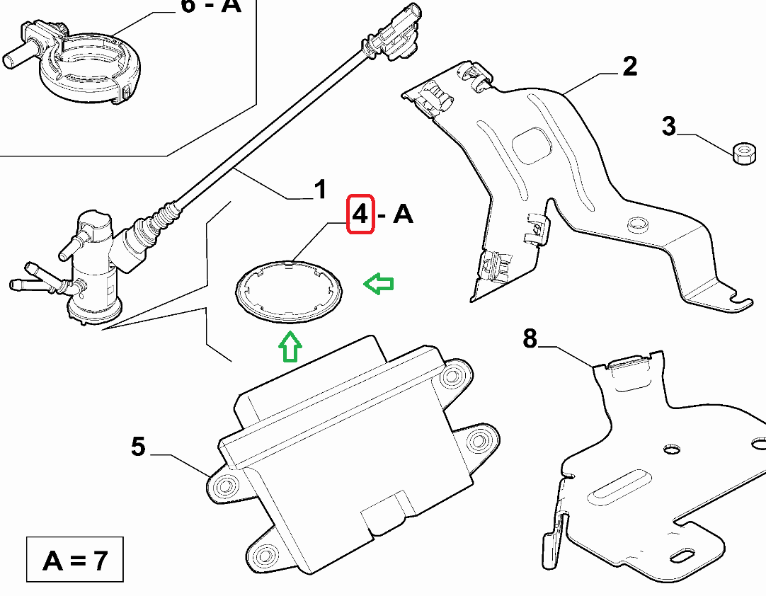 OPAR 6000628247 Fiat Egea Adblue / Üre Enjektör Contası