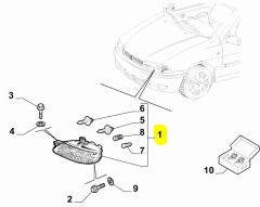 FIAT Palio Albea Ön Sol Far 51773144