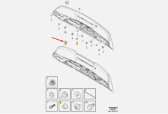 VOLVO XC40 Bagaj Spoyler - 31659418