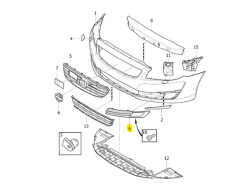 VOLVO Tampon Yardımcı Lamba Kapağı - 31353720