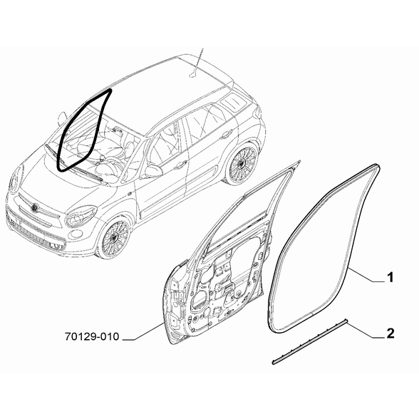 Fiat 500L Kapı Fitili 51905920