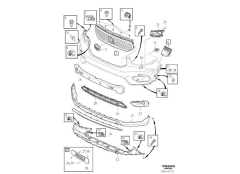 VOLVO XC40 Ön Tampon Alt Spoyler  31407946