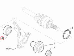 FIAT Egea Ön Teker Rulmanı ( ABS'SİZ ) OPAR 46836198 / 46836196