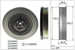 VOLVO Krank Kasnağı 31401195 INA 544050320