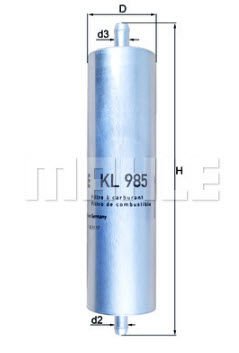 AUDİ A6/A7 Yakıt Filtre   | MAHLE KL1102 / 4G0 127 401  VW  4G0127401