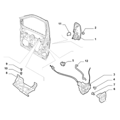 OPAR 52103951 DOBLO Tapa ön kapı