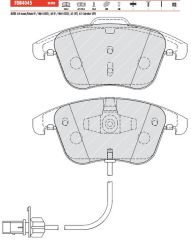 FERODO FDB4045  AUDİ A4/A5 Ön Fren Balata 8K0698151A