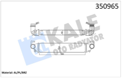 ﻿ FIAT JEEP 500X  Renegade Turbo Radyatörü / İntercooler 350965