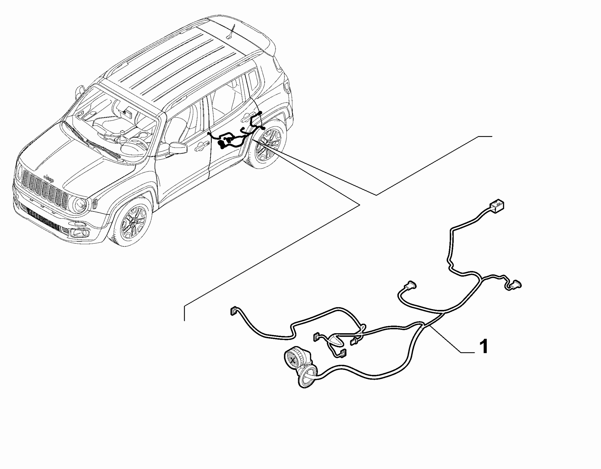 OPAR 52151576 JEEP RENEGADE KABLO TESİSATI